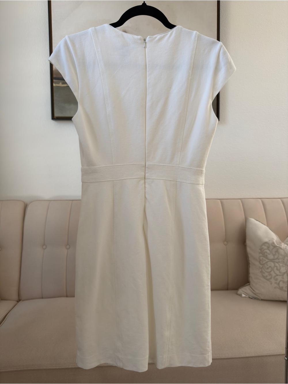 White House Black Market White Double-Breasted Sheath Dress - Picture 2 of 3